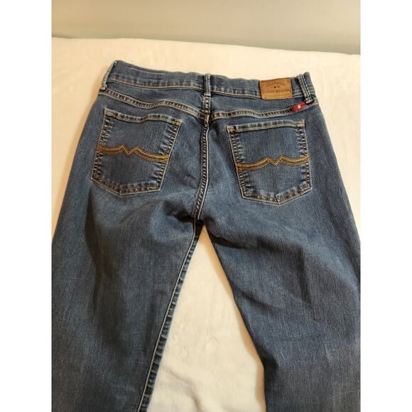 Democracy Jeans Womens Sz 2 Blue "Ab" Solution Technology Whiskers Stretch - Picture 7 of 12